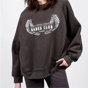 🆕Brunette The Label - Oversized Babes Club Wings Crew